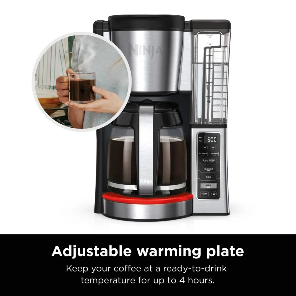 12-Cup Stainless Steel Coffee Maker, Glass Carafe, CE250 6