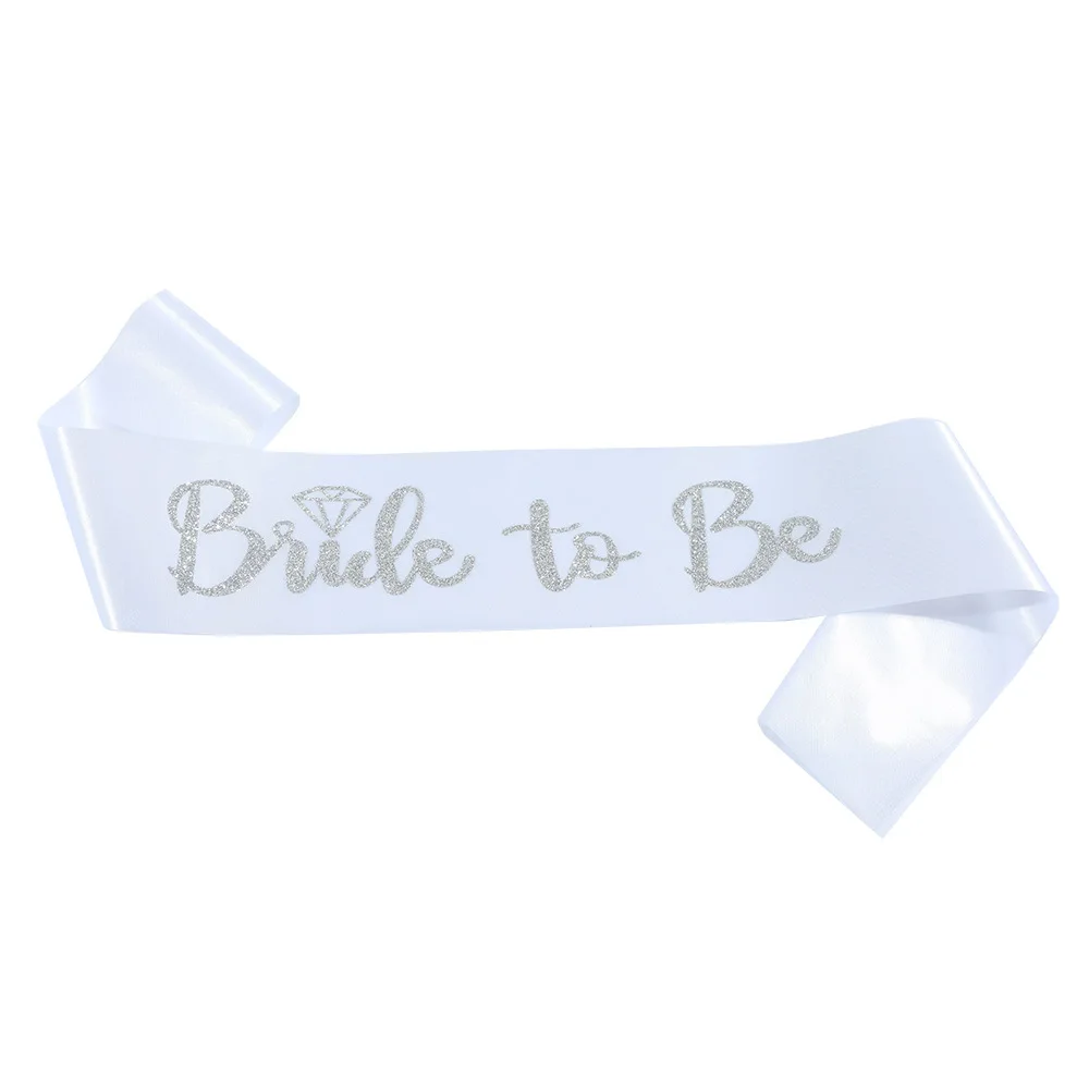 1 Piece Bride To Be Sash Bride Satin Sash Favor Gifts for Girls Hen Night Bachelorette Wedding Party Decorations Supplies