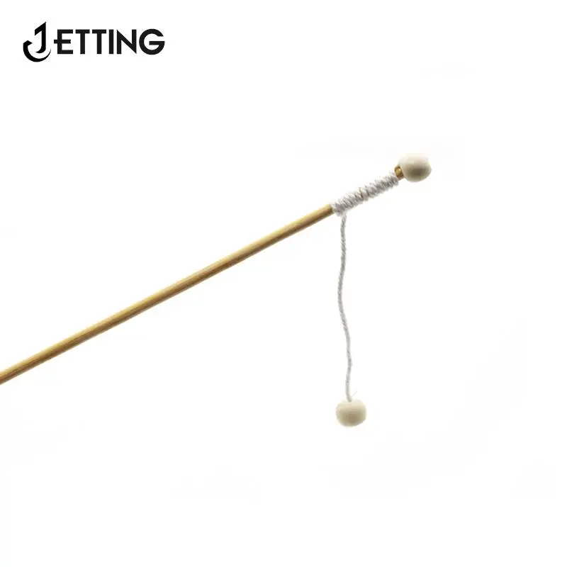 10 Cannes à Pêche Aimantées En Bois - Jouet éducatif Pour Enfants - Longueur 15 Cm, Avec Corde