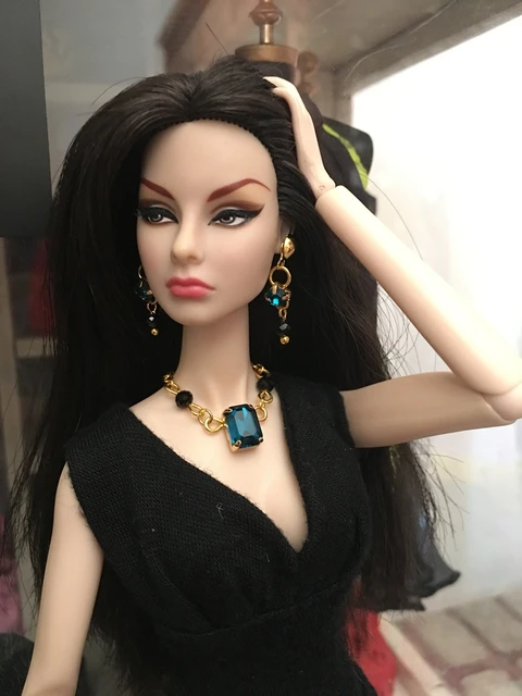 1/6 Doll Accessories Simulation jewelry Earring Necklace Bracelet For  Barbie Doll for FR kissmela PP doll Toys no doll