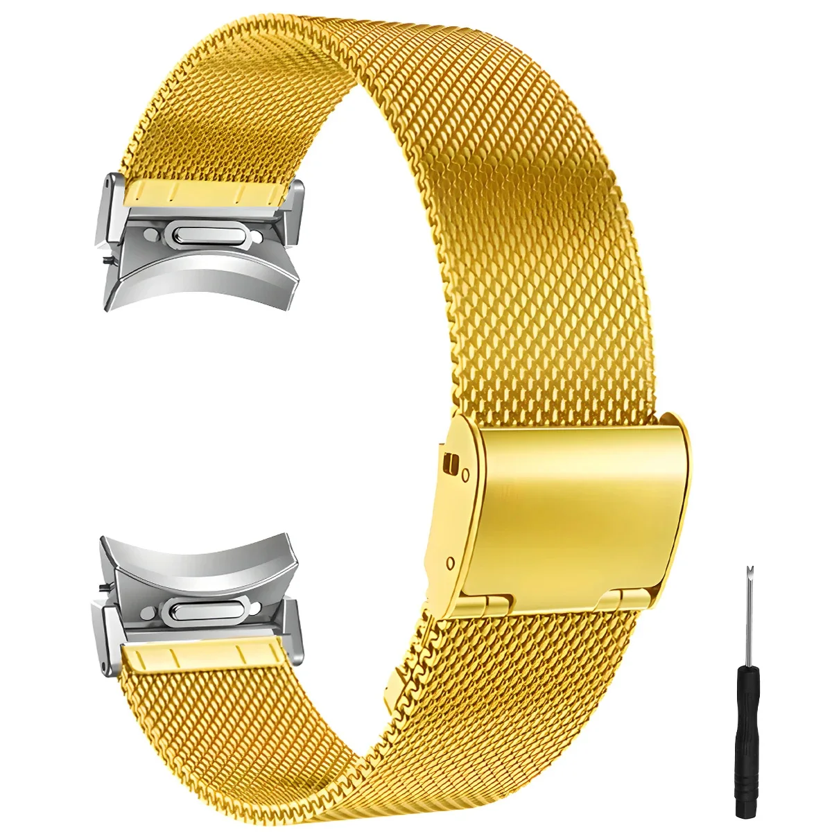 Elegant Milanese Mesh Metal Band for Smartwatch - Quick Fit Design Bracelet Strap