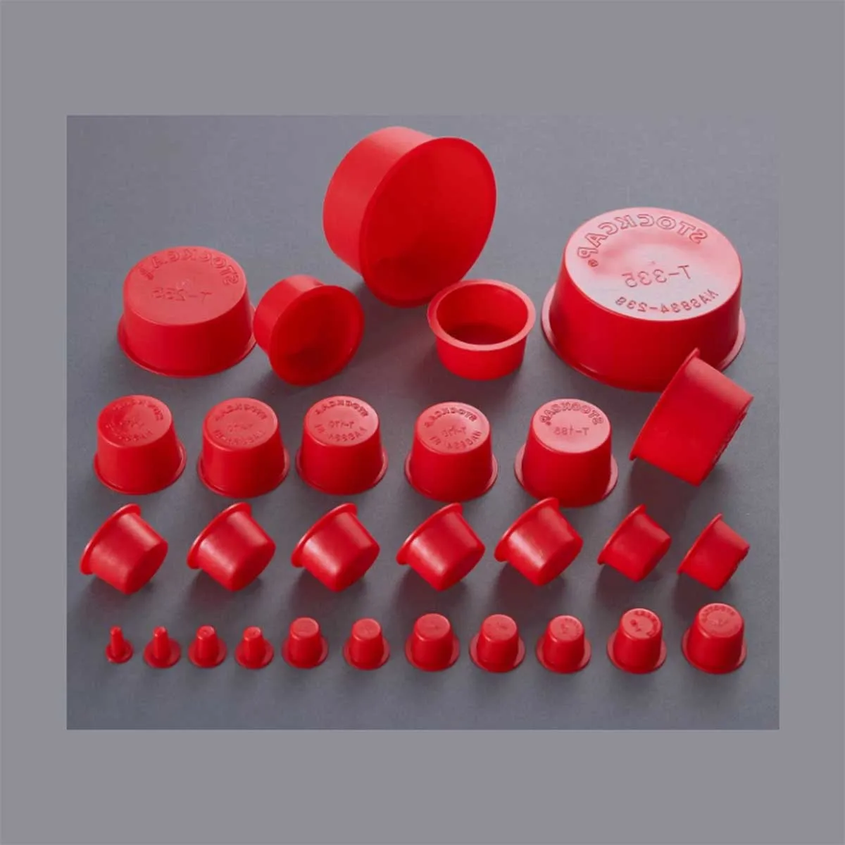 Red Conical Plug/Round Pipe Screw Hole Plug/Internal Threaded Plastic Sleeve Hole Dust Plug