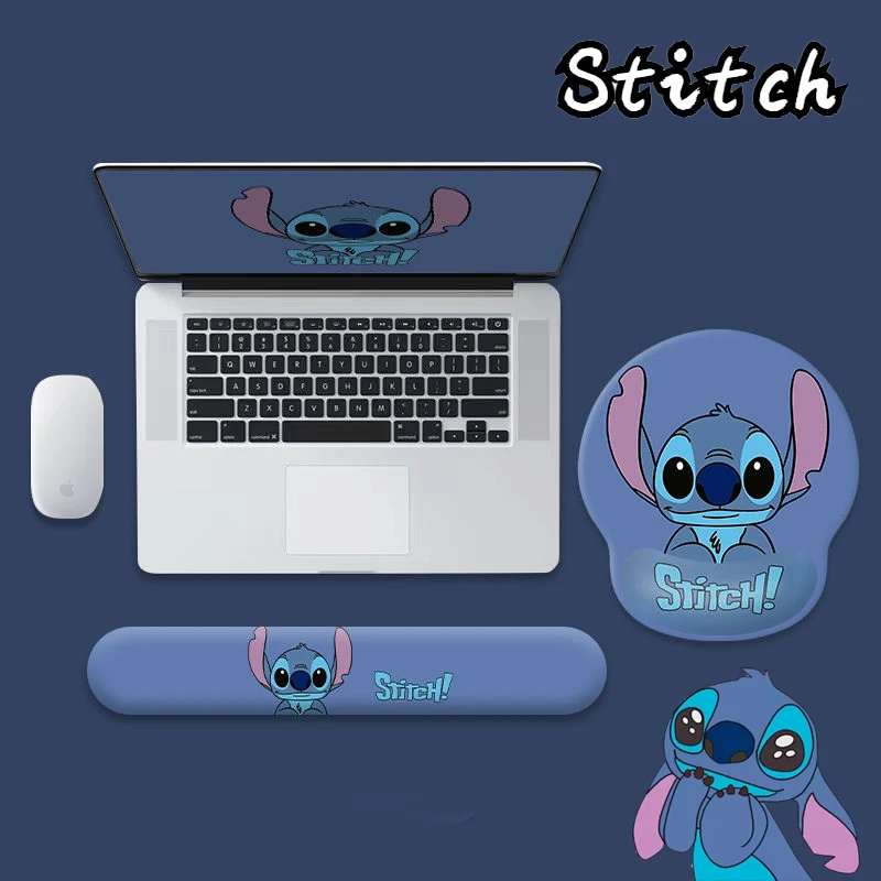 Disney-Tapis de souris Stitch Kawaii pour bureau, ordinateur portable,  clavier, souris de jeu, dessin animé mignon - AliExpress