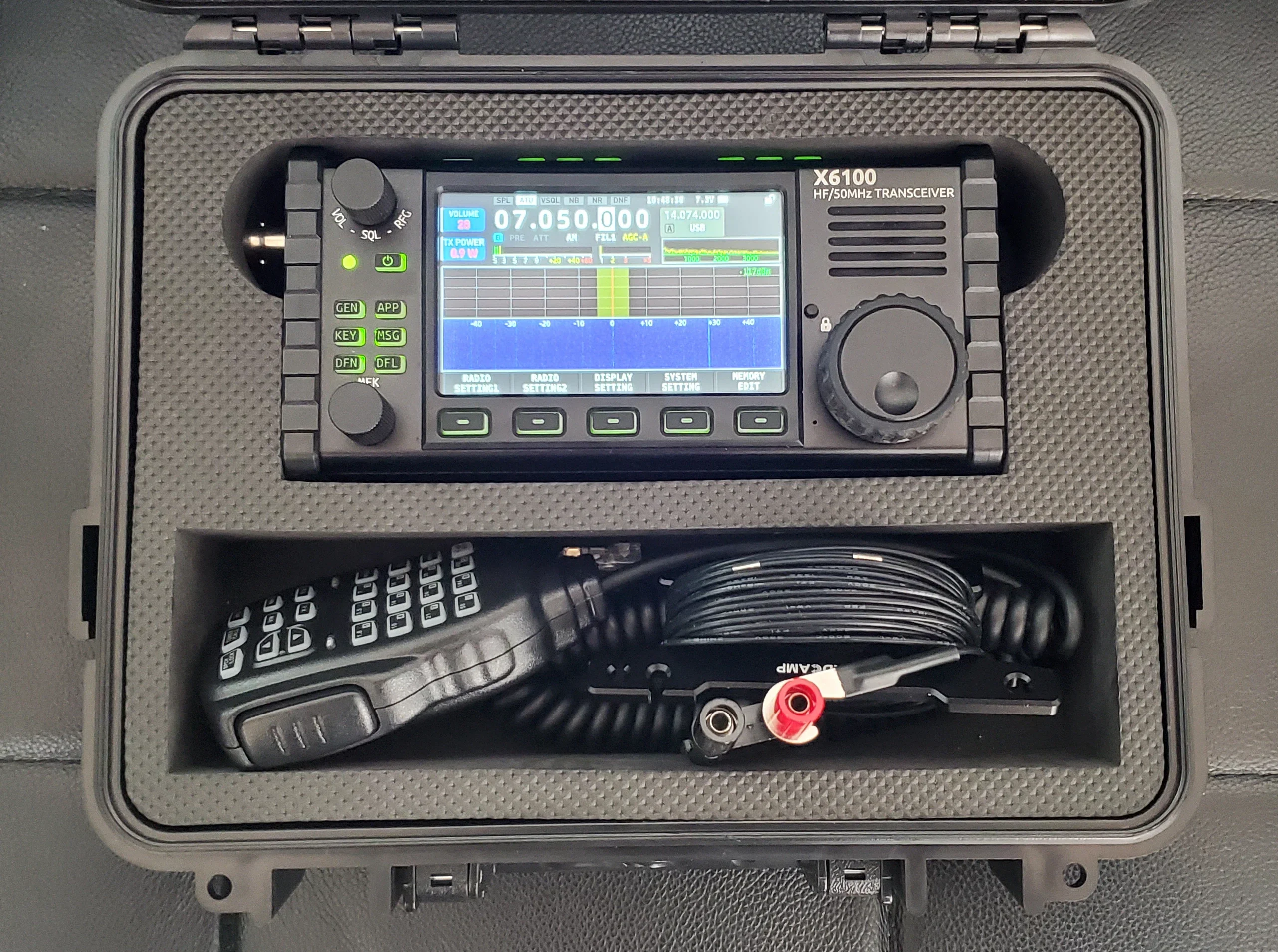 X6100 Waterproof Box Gobox For Xiegu X6100 Custom Case Ip67