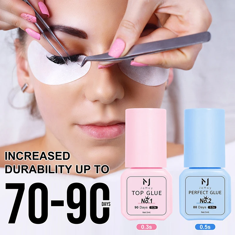 Eyelash Extensions Glue 0.3S 70DAYS Retention Volume Lash Adhesive 5ml JOMAY eyelash glue