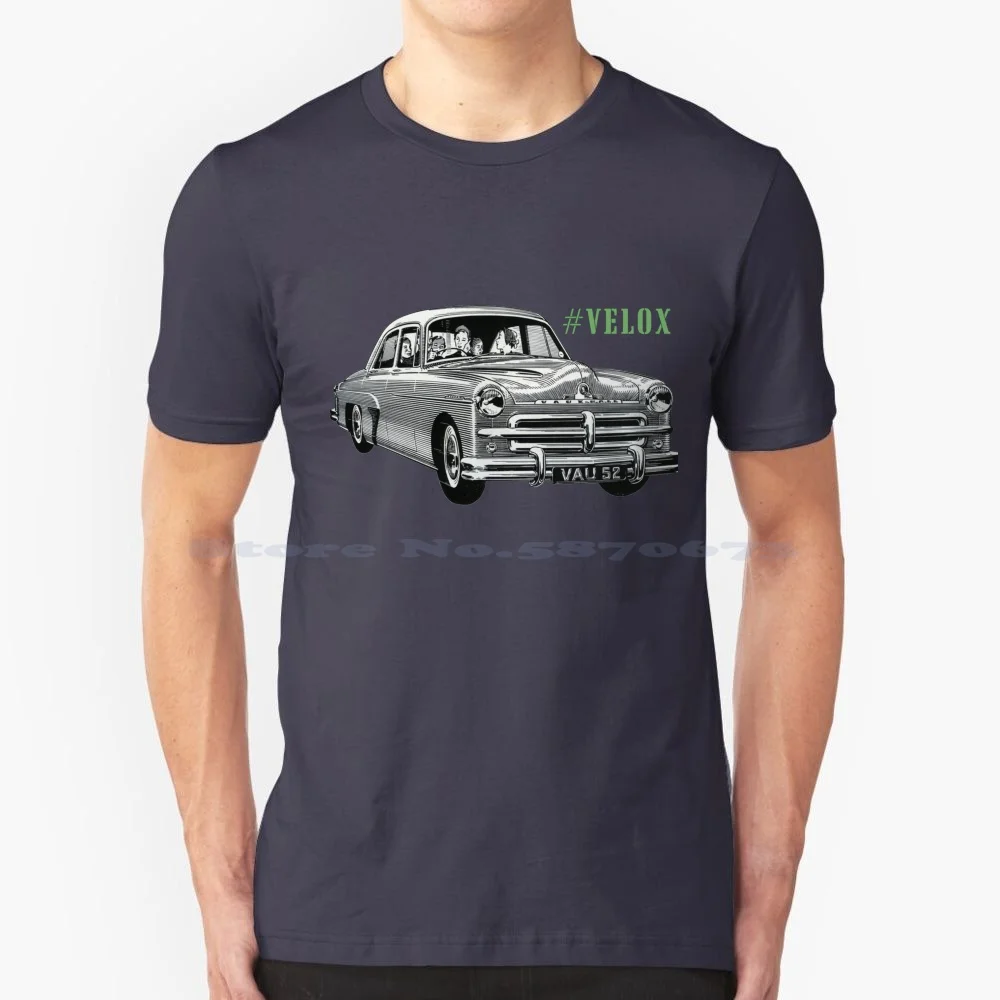 1950S Vauxhall. Portare Famiglie Britanniche Alle Vacanze! Maglietta Hashtag 100% Cotone Tee 1950S Retro Vintage Vauxhall Velox