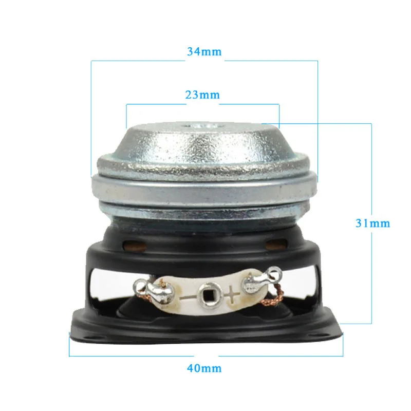 SOTAMIA 2Pcs 1.5 Inch 40MM Full Frequency Woofer Speaker 4 Ohm 10W Long Stroke Bass Speaker Audio Home Theater Loudspeaker