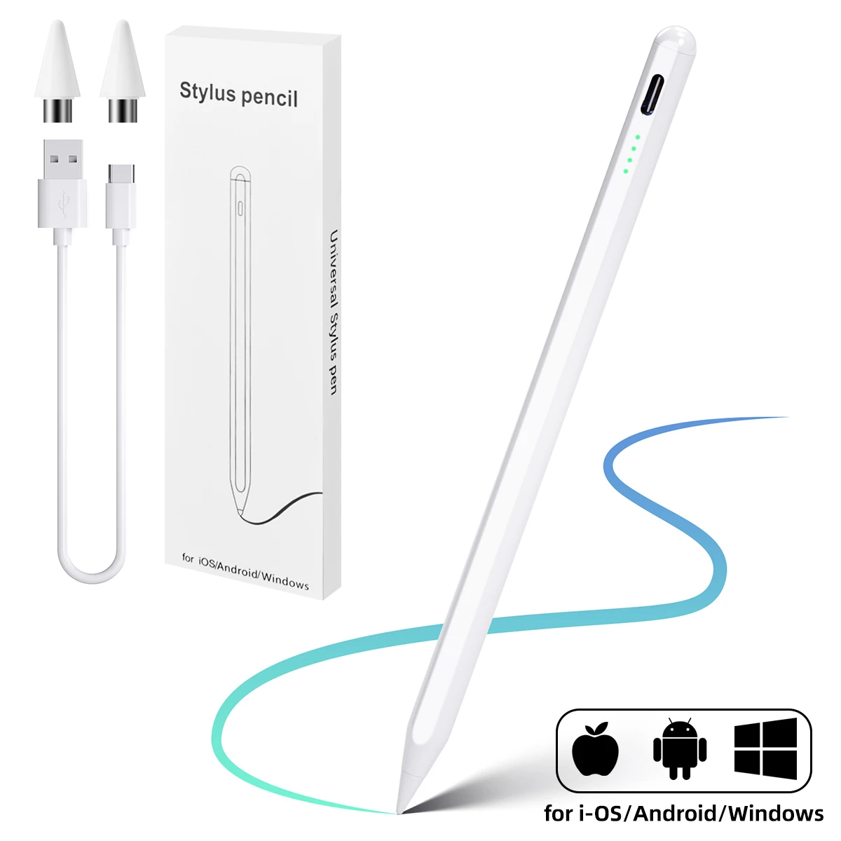For Apple Pencil Stylus Pen iOS Tablet Touch Pen With Power Display for iPhone Xiaomi Samsung Tablet Accessories stylus pen ipad stylus touch screen stylus