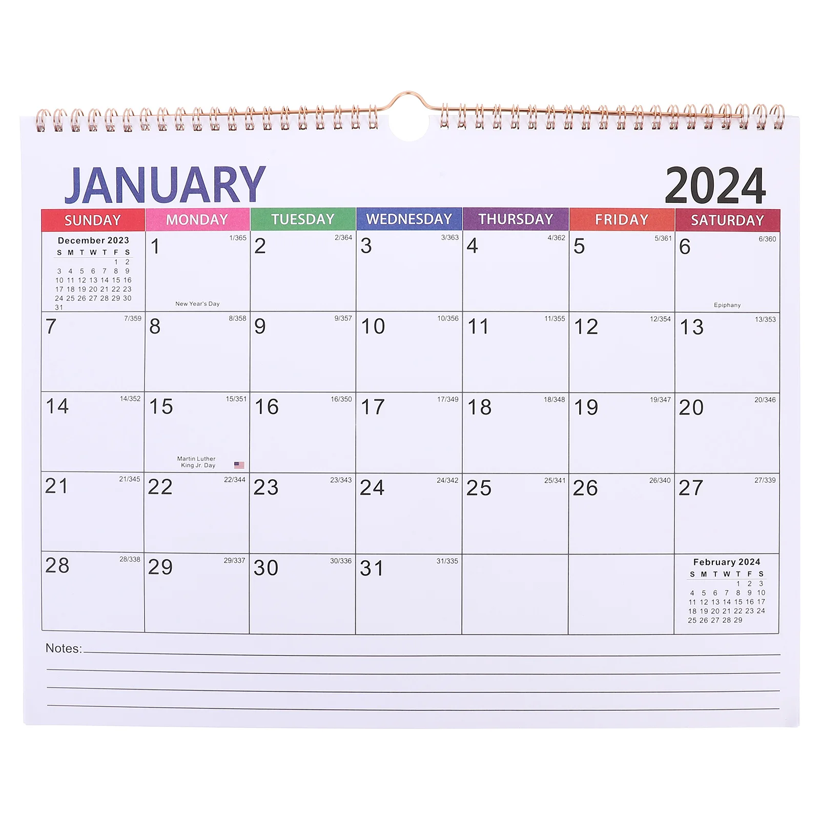 Decorate 2024 Wall Calendar Office Bathroom Decorations Daily Planner Paper Schedule