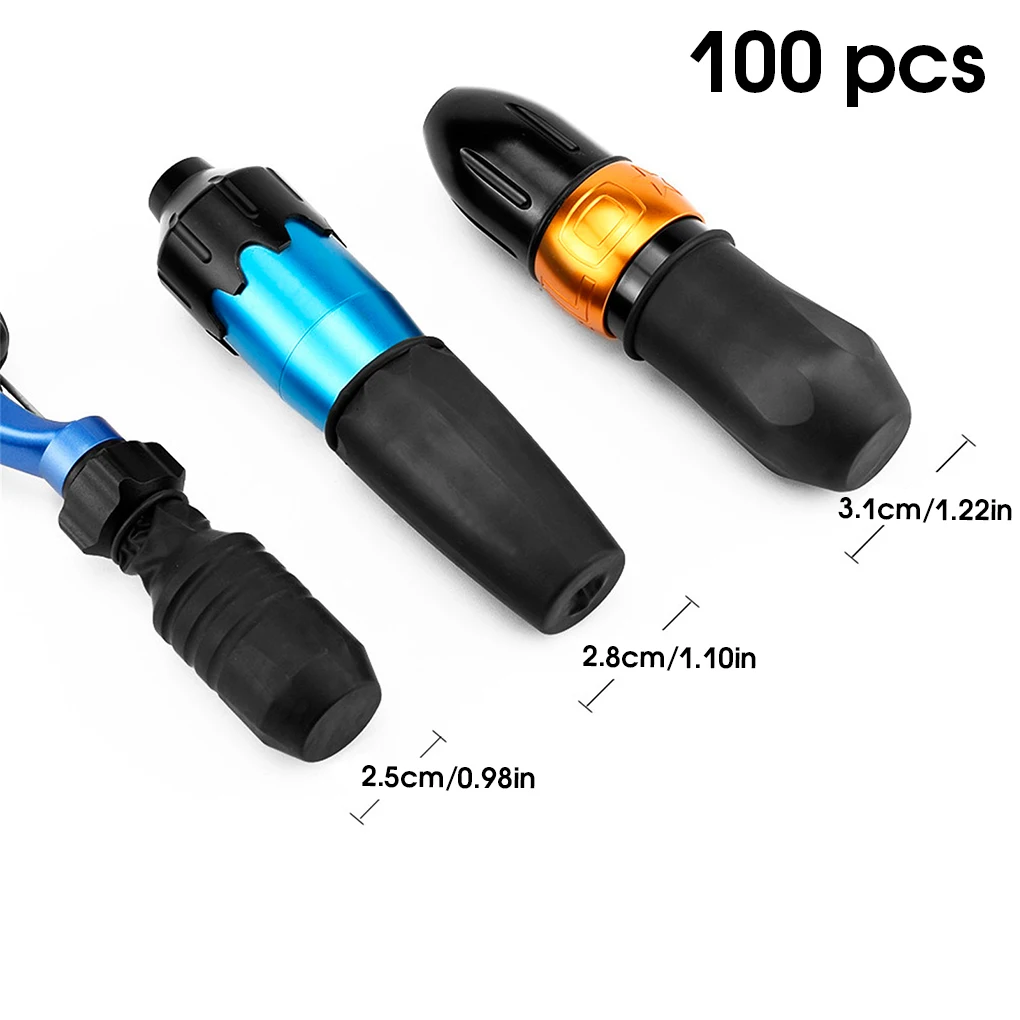 

100 Pieces Silicone Fingertips Cots Covers Gloves Protector Pen Machine