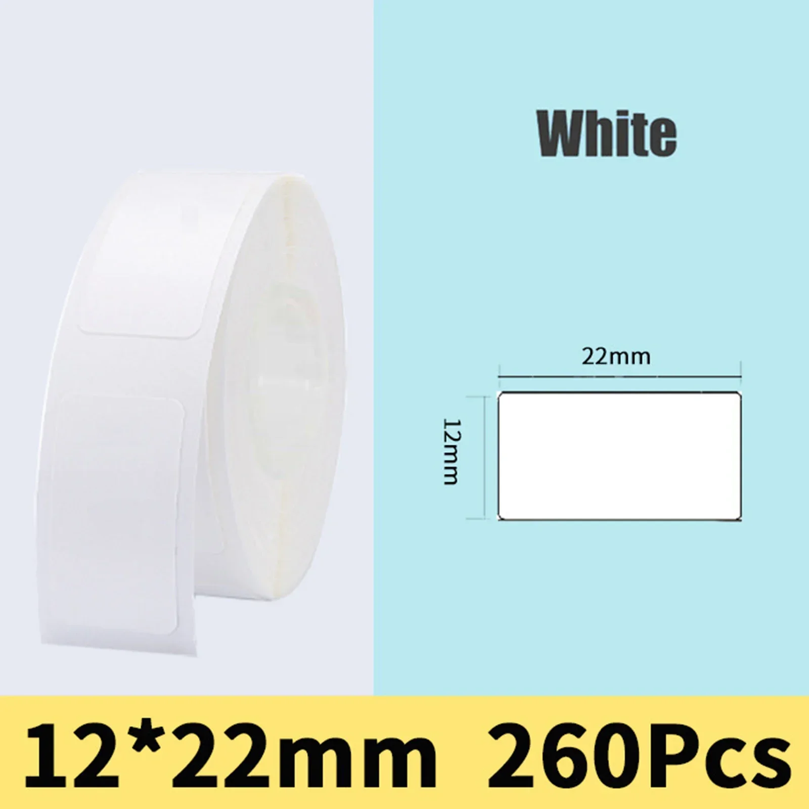 Thermal Labels Printer 12&times;22mm/12&times;40mm/15&times;50mm White Sticker Paper Self-Adhesive D11/D110 Label Maker