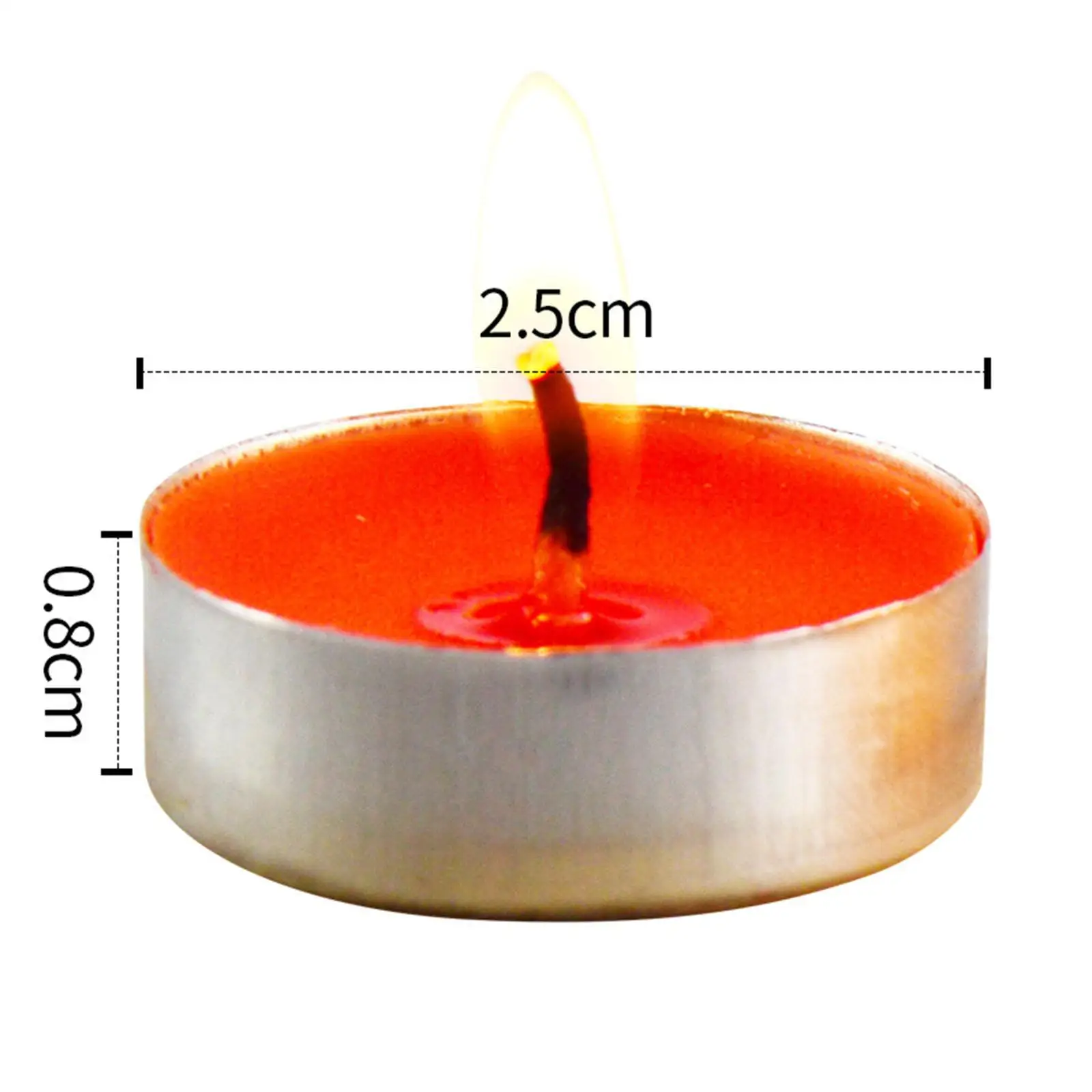 100x Tealight Ghee Butter Lamp Candle Set for Meditation, Ceremonies, Rituals, Altars, Diwali
