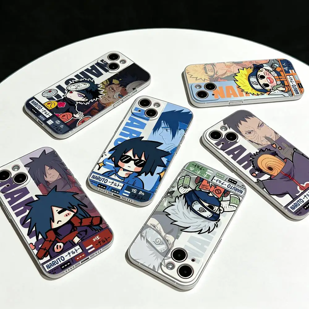 NARUTO Cute Cartoon Ultra Clear TPU Slim Lightweight Shockproof Phone Case Cover