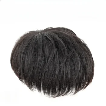 Texture Style 16x18CM 18x20CM Parrucchino per capelli umani per uomini asiatici Toppers Sistema di sostituzione rapida Pezzi di capelli Copertura Perdita di capelli
