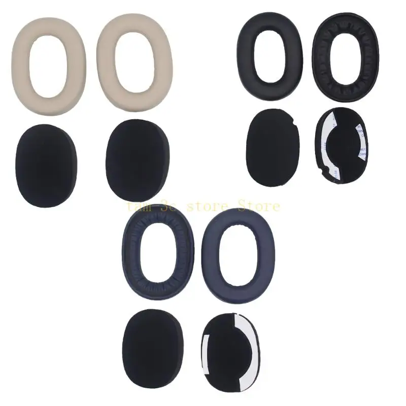 

1Set Breathable Protein Leather Ear Pads Ear Cushion Pillow Cover for Elite85h Comfortable Headphone Sleeve D0UA