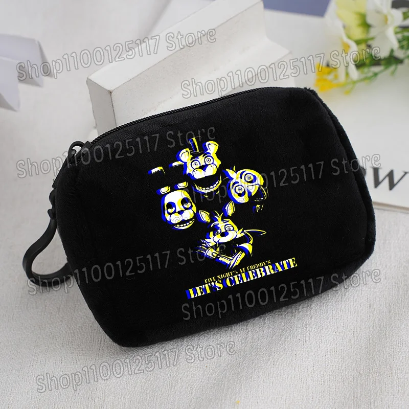 Cute Coin Purse with Key Ring - Soft Zipper Square Wallet and Card Holder with Hanging Accessories