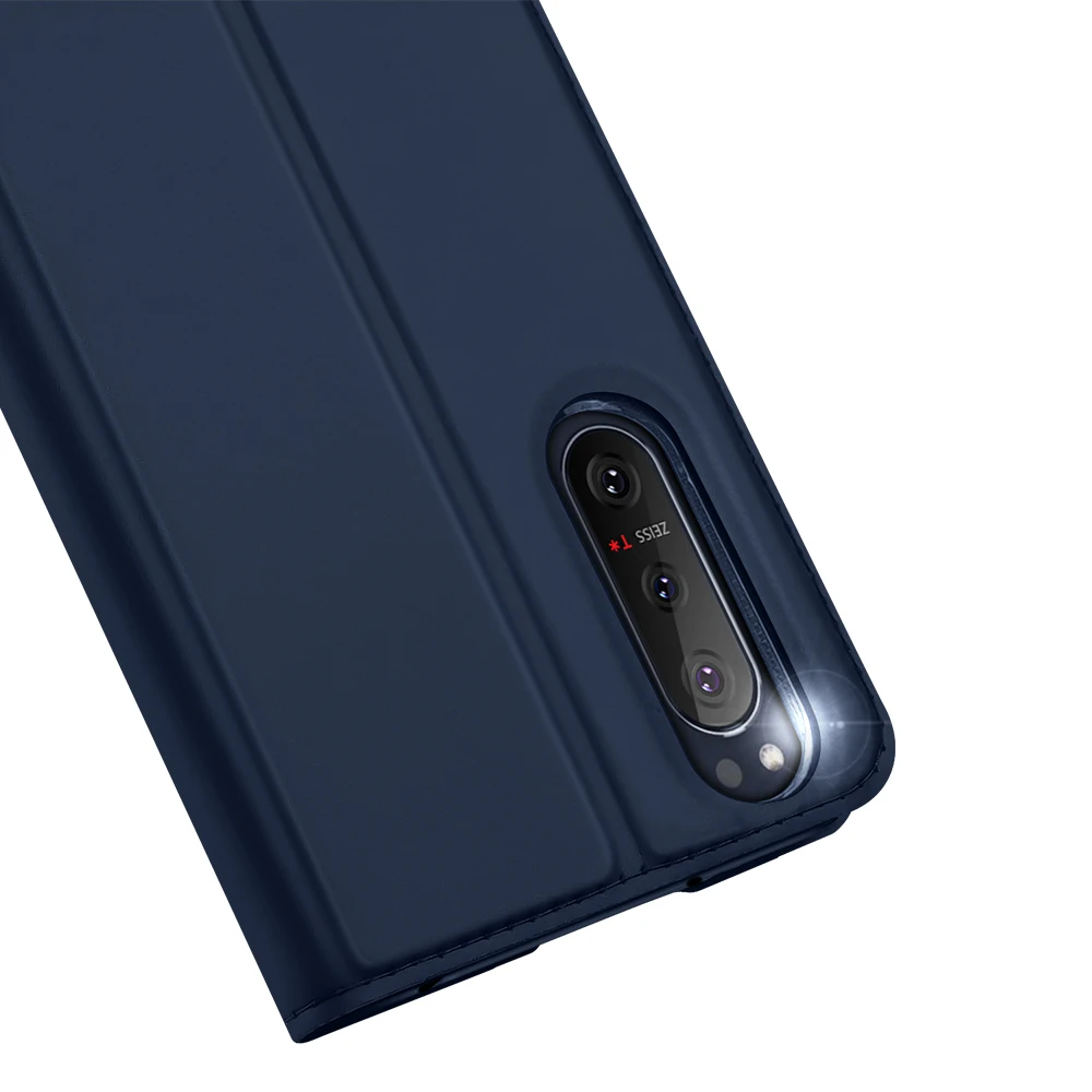 Leather Flip Wallet Case with Card Slot - DUX DUCIS Skin Pro Series