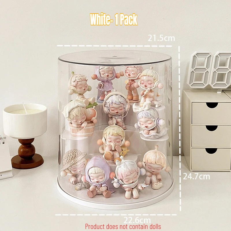 액션 피규어 용 아크릴 디스플레이 보관 케이스 피규어 용 투명 방진 주최자 상자 Stackable Blind Box Stepped Display