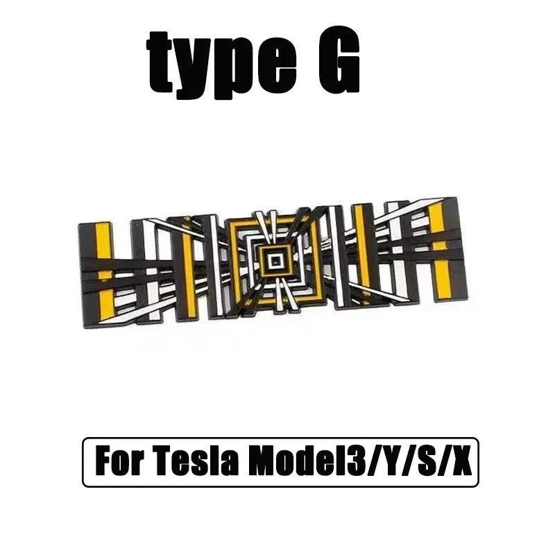 3D Metal Letter Tail Badge Plaid Emblem Decals Car Accessory