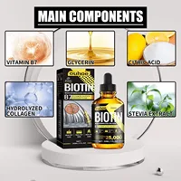 Huile essentielle de croissance des cheveux au collagène B7, vitamine, prévient la perte de cheveux et nourrit avec des huiles essentielles, ensemble de traitement du cuir chevelu pour hommes et femmes 4