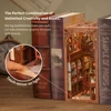 CUTEBEE Book Nook Kit Miniature DIY Book Nooks Touch Light With Furniture Children Birthday Gift  (Secret Rhythm) 6