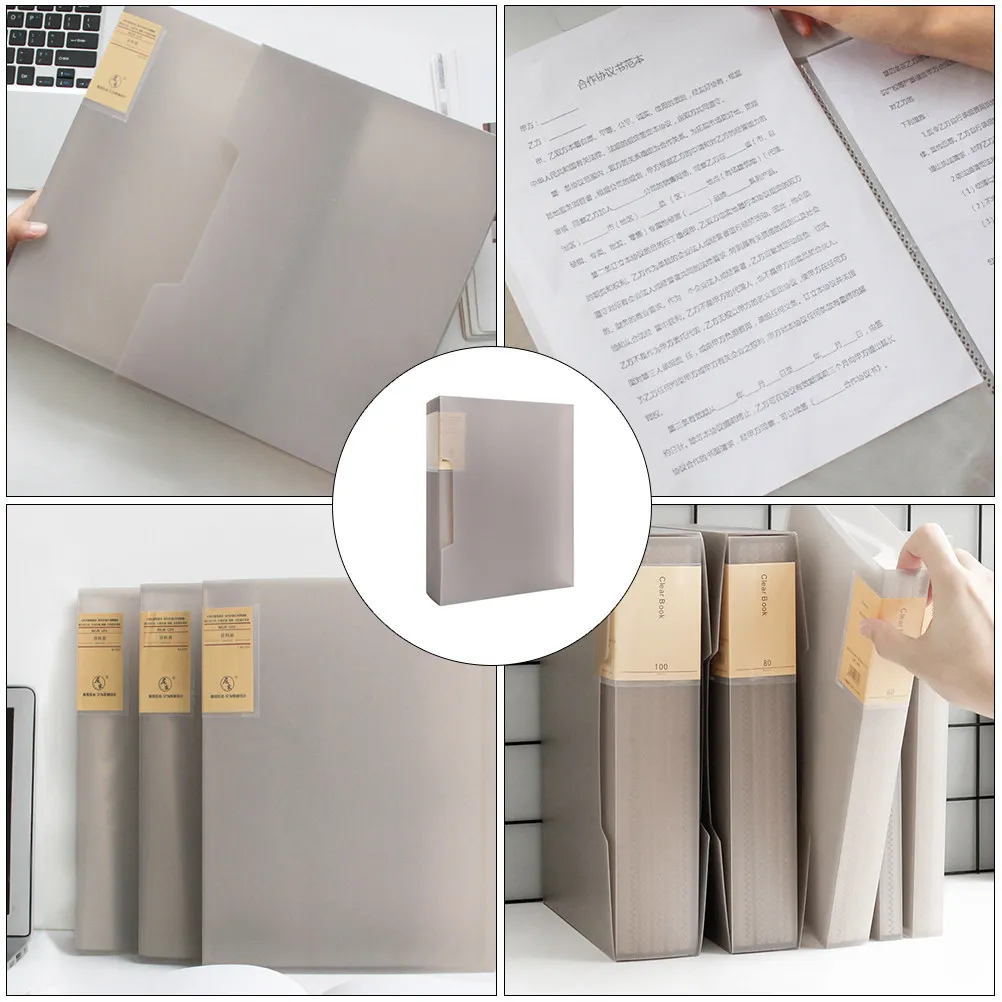 1Pcs 파일 폴더 보호용 쉘 A4 크기 종이 홀더 사무실 문서 정리함 테스트 용지 보관 폴더 문서 정리함