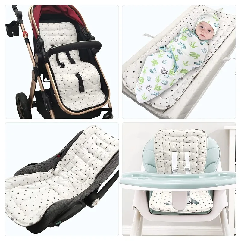 Pure Cotton Baby Stroller Cushion Made of Cotton for All Seasons Accessories for High-end Strollers Baby Strollers Sleeping Mats