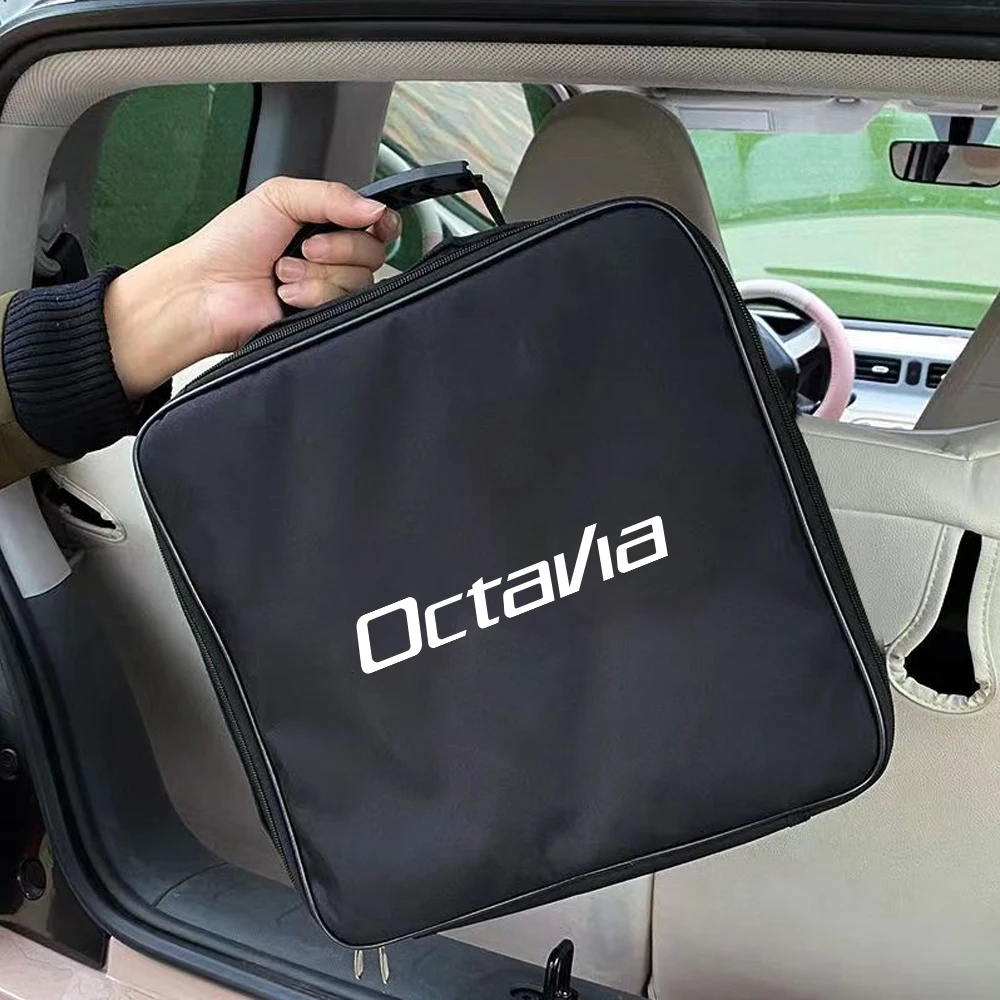 Ev Car Charging Cable Storage Carry Bag Spine Per Skoda Octavia A5 A7 A4 4 2 3 Mk1 Mk3 Mk4 Rs Iv 5E Virs Accessori Auto