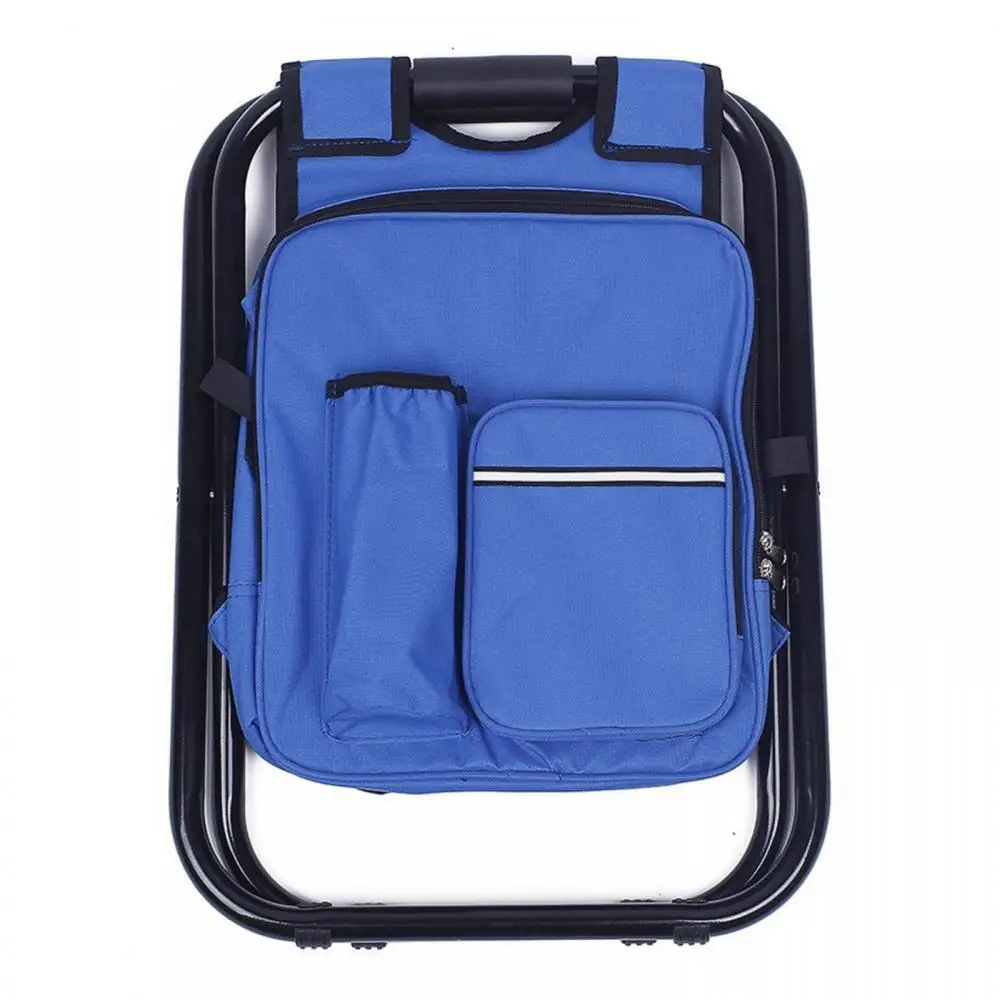 Backpack Portable Fishing Chair Folding Stool Cooler Insulated Picnic Bag Seat