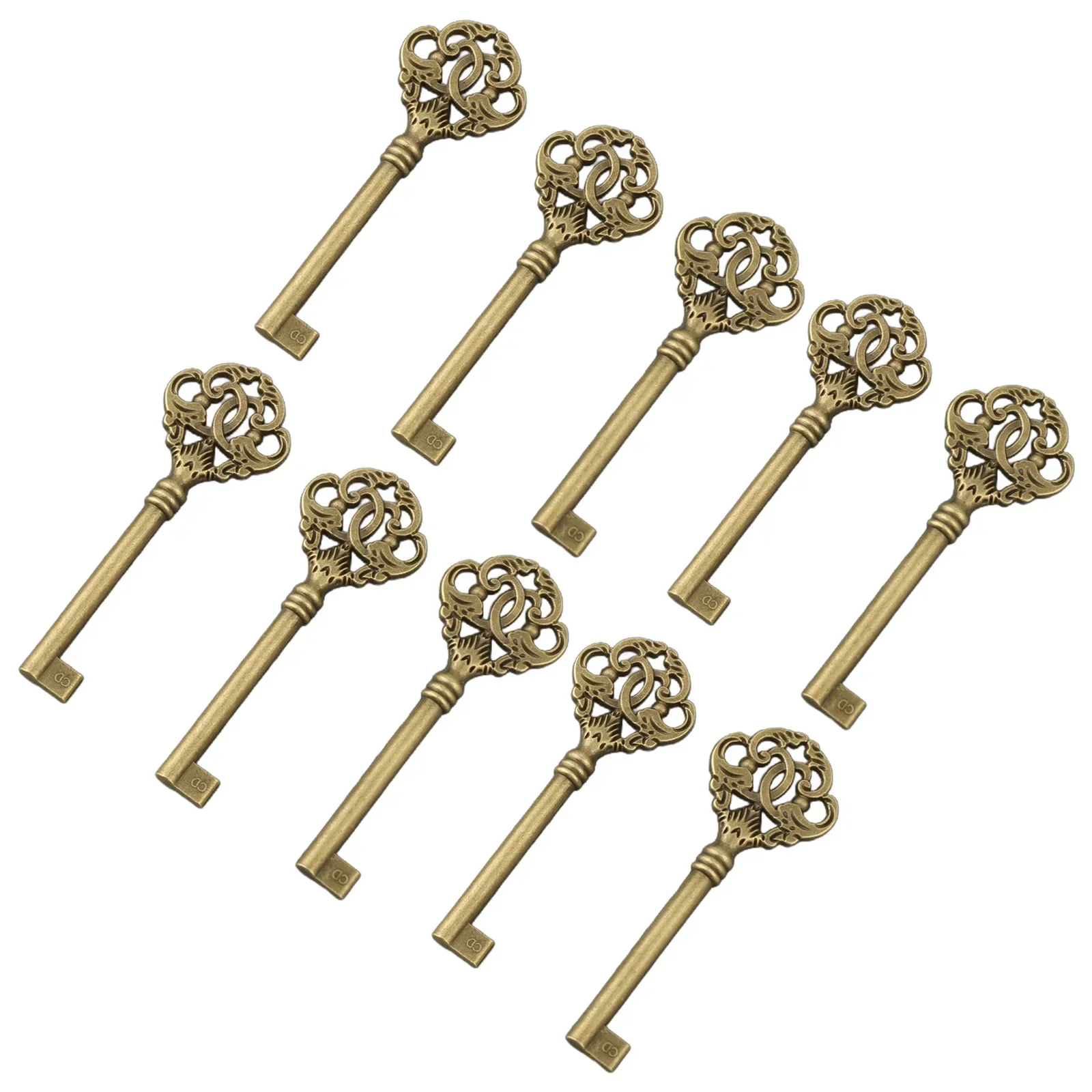 For Furniture Cabinet Vintage Key 10pcs Furniture Cabinet Antique Open Skeleton Vintage Style Easy Installation