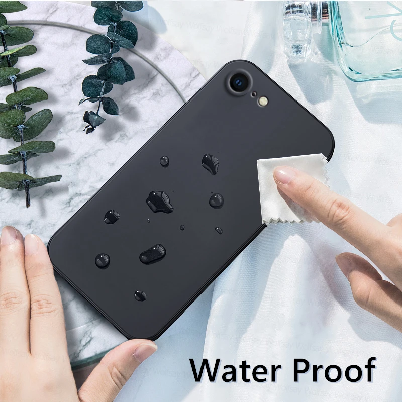 For iPhone 8 Case For iPhone SE 2022 2020 7 8 Cover Case Luxury Shockproof Soft TPU Liquid Silicone Phone Back Case For iPhone 8 — view 3
