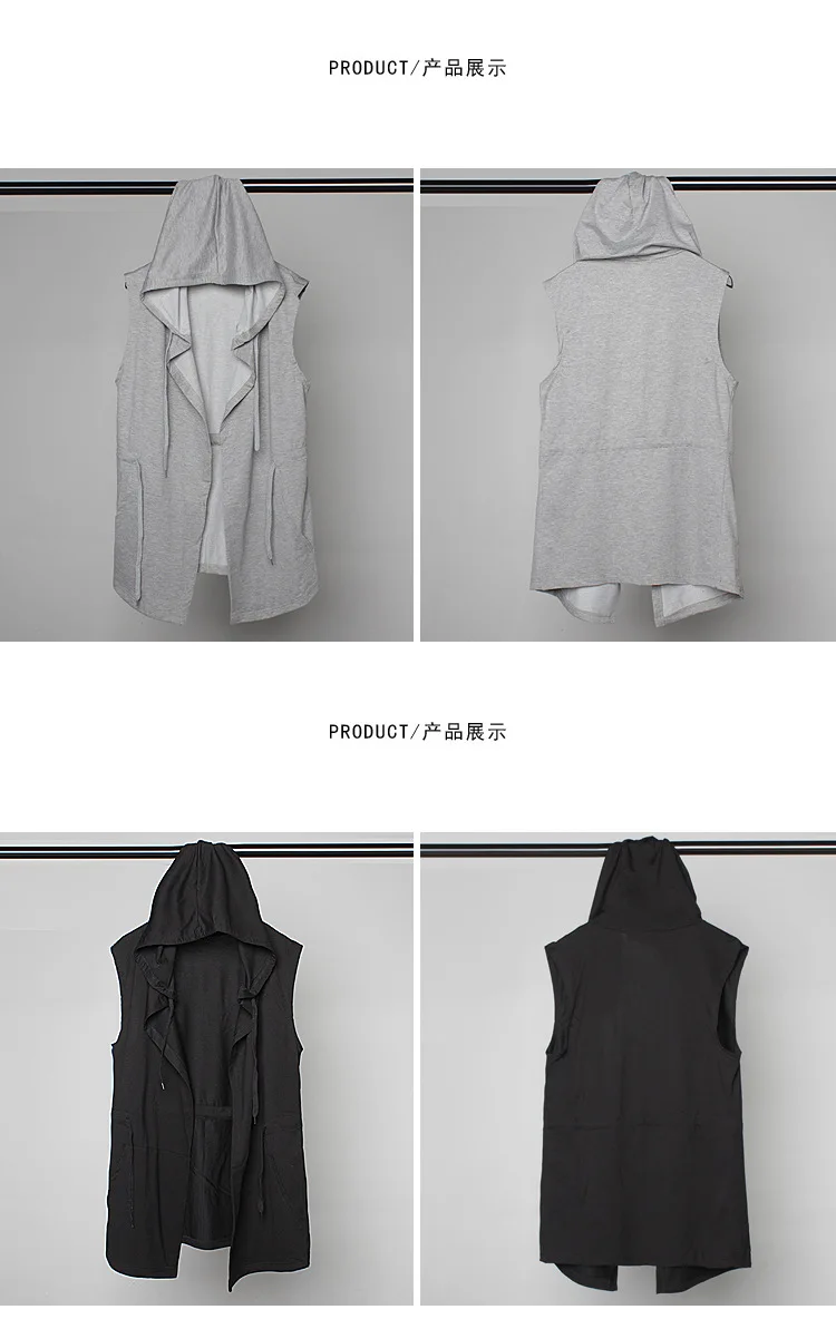 Punk Hip Hop Trench Coat 11