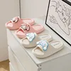 Family Slippers Cute Soft Lightnes Cloud Like In Door Slides Kuromi My Melody Pochacco Sweet Shoes For Kids EVA 4