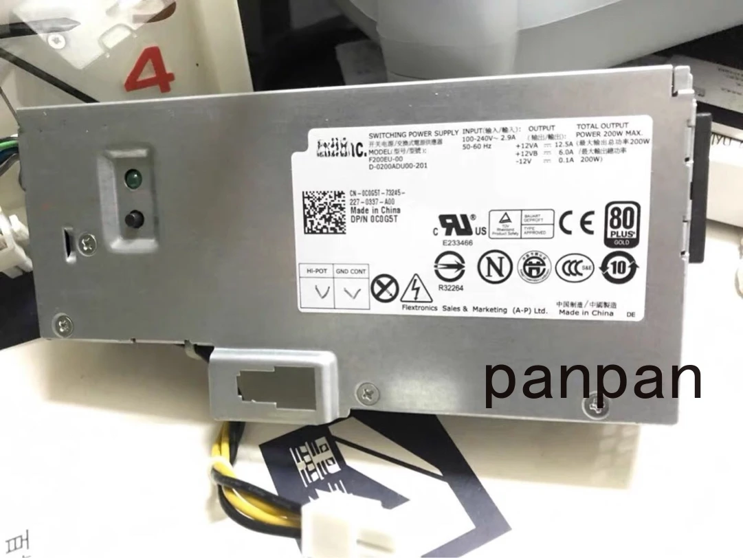 Optiplex 7010 9010 9020 780 790 990 USFF 200W L200EU-01 F200EU-02 전원 공급 장치, 무료 배송