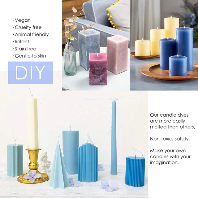 34-color candle dye diy scented candle making pigment flake soy wax pigment color block soy candle making kit diy supplies 4