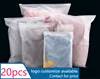 20 Pcs Travel PE Storage Plastic Zipper EVA Translucent Ziplock Waterproof Packaging Bags Custom Logo Print Available 2