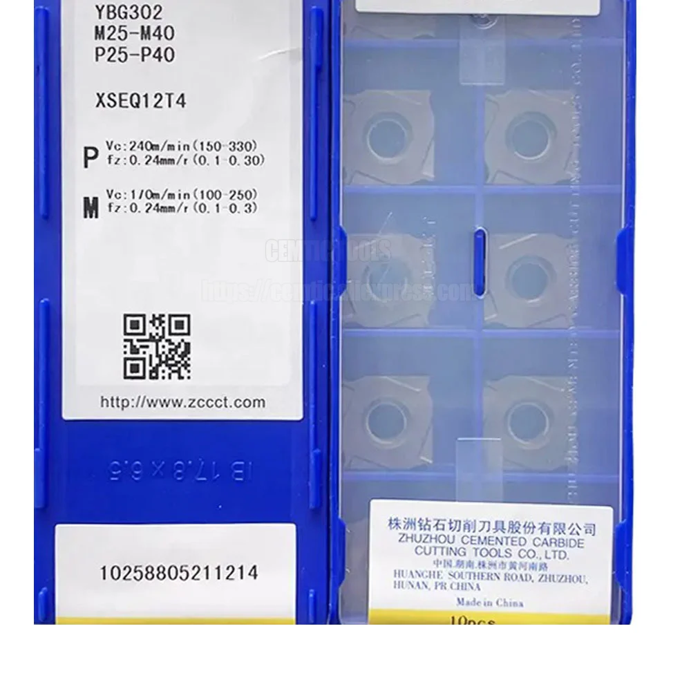 

Zcc YBM253 XSEQ12T4 YBG302 XSEQ1204 XSEQ12T3 100% CNC оригинальная карбидная вставка для отделки стали