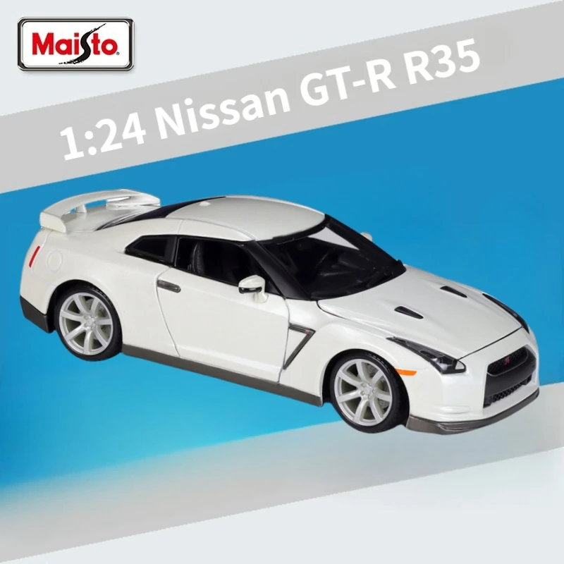 

Genuine MaiSto Boutique 1:18 Nissan 2009 Nissan GT-R R35 Sports Car Simulation Alloy Car Model Toy Car Ornaments Boy Gifts