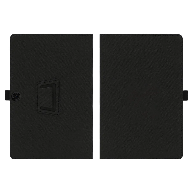 Premium PU Leather Folio Tablet Case with Hand Strap and Magnetic Closure