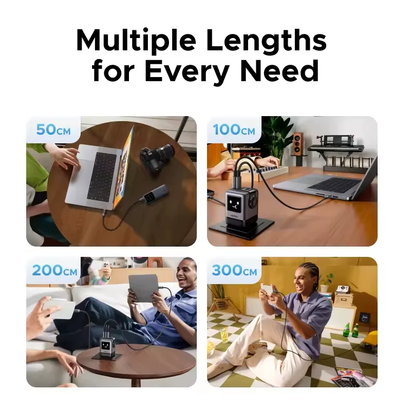 High-Speed 240W USB-C to USB-C Charging Cable – Durable Nylon Braided Data Wire