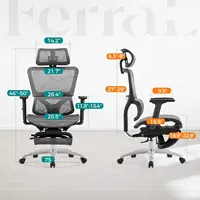 High Back Home Office Desk Chair with Lumbar Support, 4D Adjustable Armrest & Seat Depth 2