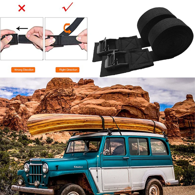 2pcs 2/3/4/5m*2.5cm Tie Down Strap Strong Ratchet Belt Luggage Bag Cargo Lashing Metal Buckle cargo tie down strap
