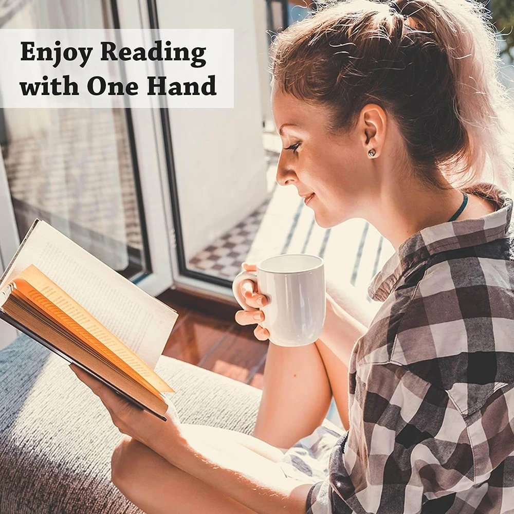 Bookmark Page Holder Silicone Book Page Holder BetterJonny Book Page Holder for Reading 5 Pcs Cute Acrylic Thumb Book Holder Thumb Ring Accessories for Read