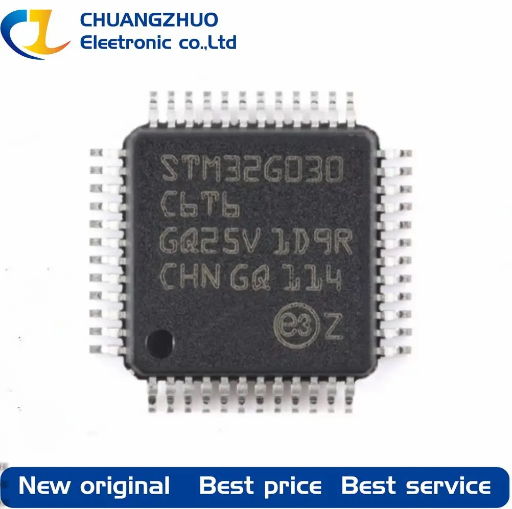 

1Pcs New original STM32G030C6T6 32KB ARM-MSeries 64MHz 43 LQFP-48(7x7) Microcontroller Units