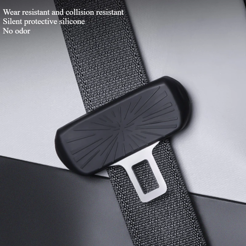 Car Seatbelt Buckle Cover for Tesla Model 3/Y/3+ Highland Silicone Seat Belt Buckle Protective Cover Interior Accessories
