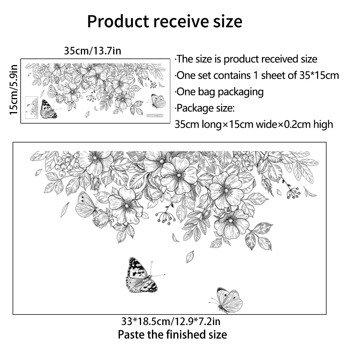 T248# Plain Flower Butterfly Toilet Sticker Bathroom Toilet Cover Sticker Wall Stickers Wc Accessories For Home Decoration