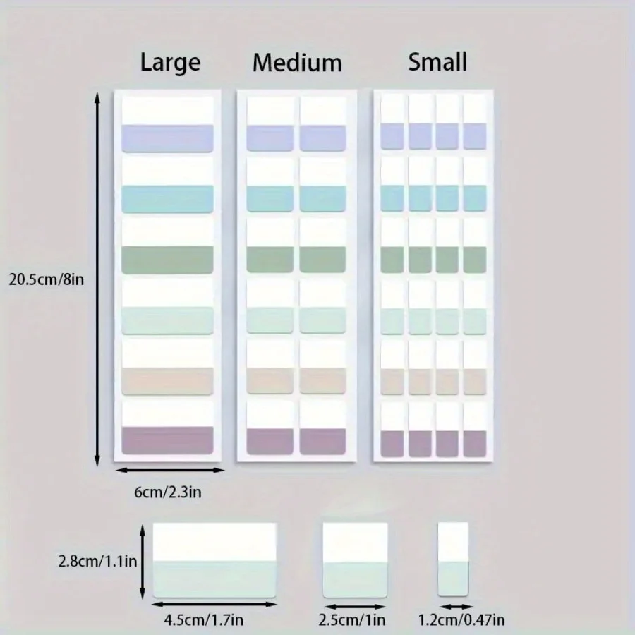 10 Sheets Sticky Index Tabs Colored Book Sticky Tabs for Notebooks Page Tabs for Notebooks File Classification 4