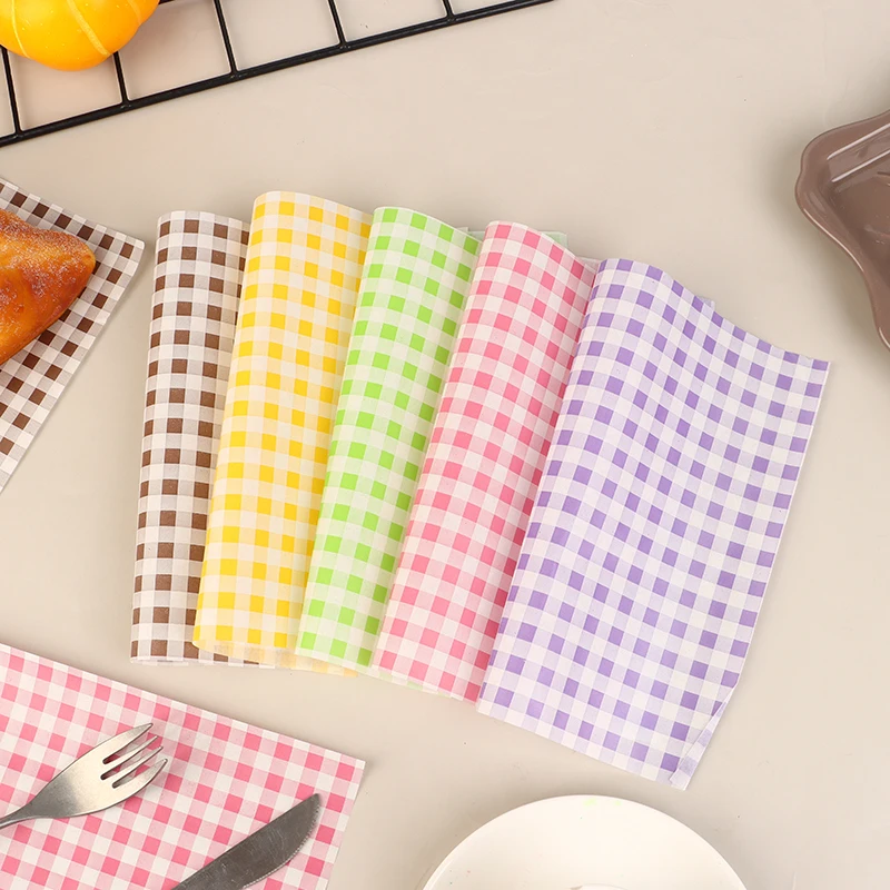 50 Sheets Greaseproof Wax Paper – Multi-Color Oil-Proof Food Wrapping Sheets for Sandwi... - SKU GWP02020 - UGI Packaging