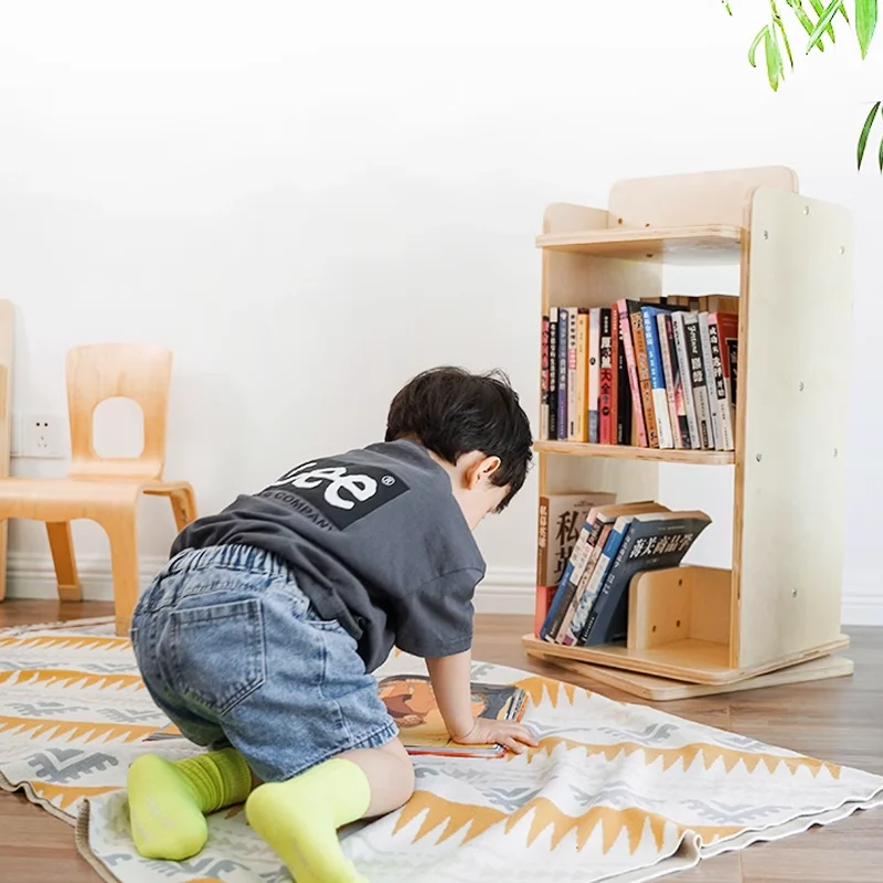 Рисунок 3 - Деревянный Вращающийся книжный шкаф XIHAYOY