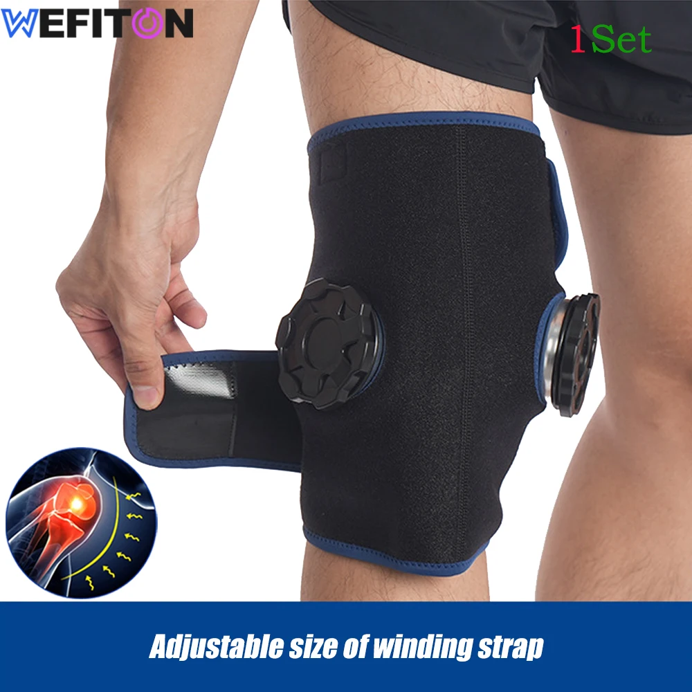 

1Set Ice Pack for Knee Injury Reusable Ice Wrap with Cold Knee Compression Brace Around Entire Knee for Muscle,Meniscus,Swelling